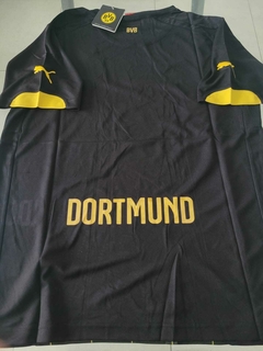 Camiseta Puma Retro BVB Dortmund Negra 2014 2015 - Roda Indumentaria