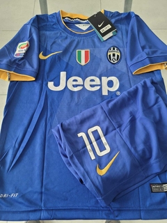 Kit Niño Camiseta + Short Nike Juventus Azul Tevez 10 2014 2015 - comprar online