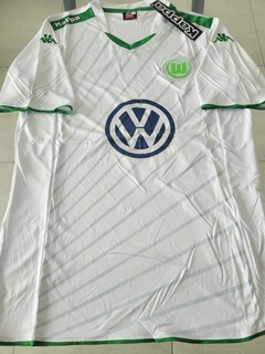 Camiseta Kappa Retro Wolfsburgo Suplente Blanca 2014 2015