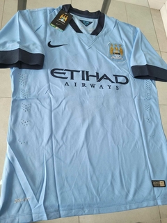 Camiseta Nike Retro Manchester City titular Kun Aguero 10 2014 2015 - Roda Indumentaria