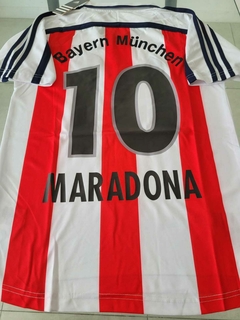 Camiseta adidas Retro Bayern Munich Titular Maradona 10 2001 Despedida Matthaus