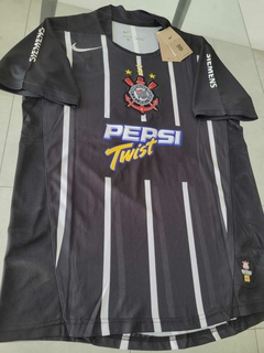 Camiseta Nike Retro Corinthians Negra Tevez 10 2004 2005 - Roda Indumentaria
