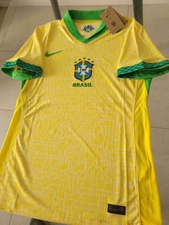 Camiseta Nike Brasil Vaporknit Titular 2024 2025 Match - comprar online