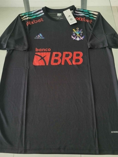 Camiseta Adidas Flamengo Suplente Negra 2023 2024 Tercera