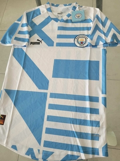 Camiseta Puma Manchester City Prematch Blanca y Celeste 2023 2024 - comprar online