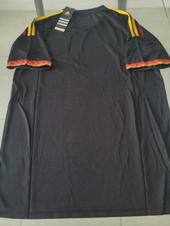 Camiseta Adidas AS Roma Suplente Negra 2023 2024 #RODAINDUMENTARIA - Roda Indumentaria