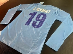 Camiseta Puma Manchester City Manga Larga Titular Julian Alvarez 19 2023 2024 Match - tienda online