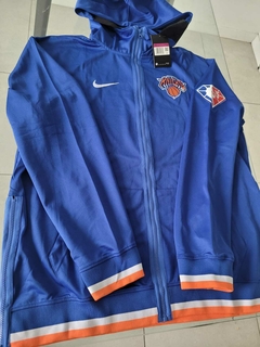 Campera Nike New York Knicks NBA Azul y Naranja 2023 2024 en internet