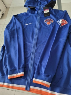 Campera Nike New York Knicks NBA Azul y Naranja 2023 2024 - comprar online