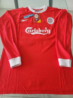 Camiseta Reebok Retro Liverpool Titular Manga Larga Gerrard 8 1999 2000 - comprar online