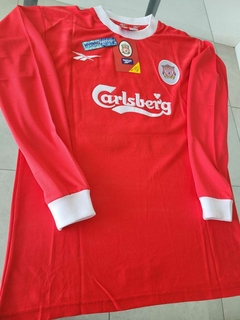 Camiseta Reebok Retro Liverpool Titular Manga Larga Gerrard 8 1999 2000 en internet