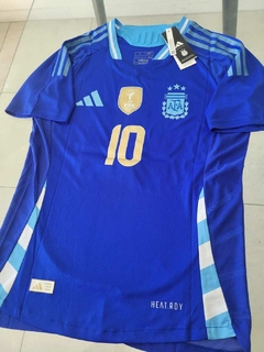 Camiseta adidas Argentina HeatRdy Azul Messi 10 Parche Campeon 2024 2025 3 Estrellas Match - comprar online