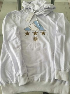 Buzo Adidas Argentina 3 estrellas Blanco 2023 2024 Salida