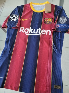 Camiseta Nike Retro Barcelona Vaporknit Titular Messi 10 2020 2021 Match en internet