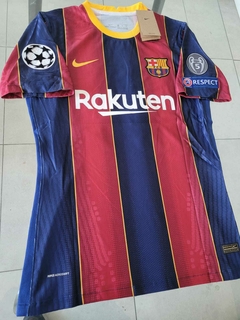 Camiseta Nike Retro Barcelona Vaporknit Titular Messi 10 2020 2021 Match - Roda Indumentaria