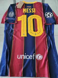 Camiseta Nike Retro Barcelona Vaporknit Titular Messi 10 2020 2021 Match