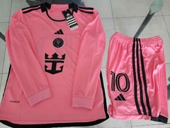 Kit Niño Camiseta + Short Inter Miami Manga Larga Titular Messi 10 2024 2025 - comprar online