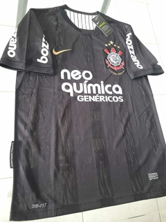 Camiseta Nike Retro Corinthians Negra Roberto Carlos 6 2010 2011 - Roda Indumentaria