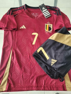 Kit Niño Camiseta + Short Belgica Titular De Bruyne #7 2024 2025 - comprar online