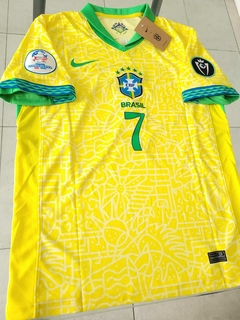Camiseta Nike Brasil Titular Vinicius JR 7 2024 2025 - Roda Indumentaria