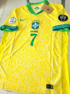 Camiseta Nike Brasil Titular Vinicius JR 7 2024 2025 en internet