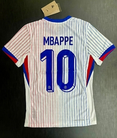 Camiseta Nike Vaporknit Francia Suplente Blanca Mbappe 10 2024 2025 Match - tienda online