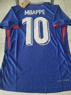 Camiseta Nike Vaporknit Francia Titular Mbappe 10 2024 2025 Match - Roda Indumentaria