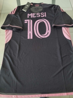 Camiseta Adidas Inter Miami Suplente Negra Messi 20 2024 2025 #RODAINDUMENTARIA - Roda Indumentaria