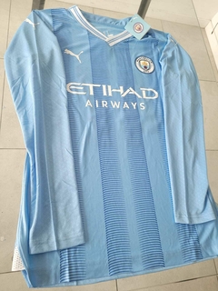 Camiseta Puma Manchester City Manga Larga Titular Foden 47 2023 2024 Match - Roda Indumentaria