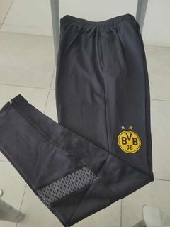 Pantalon Entrenamiento Puma BVB Dortmund Negro y Gris 2023 2024 Entrenamiento - comprar online