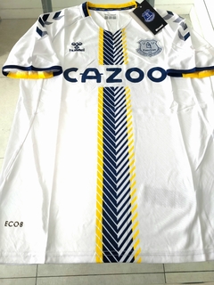 Camiseta Hummel Everton Suplente Blanca Tercera 2021 2022