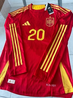 Camiseta Adidas España HeatRdy Manga Larga Titular Dani Carvajal 20 2024 2025 Match en internet