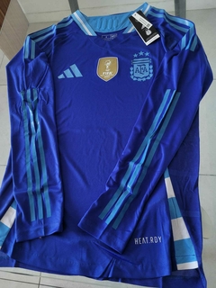 Camiseta Adidas HeatRdy Argentina Manga Larga Suplente Azul 2024 2025 Match - comprar online