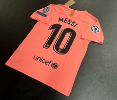 Camiseta Nike Retro Barcelona Suplente Rosa Messi 10 2018 2019 - tienda online