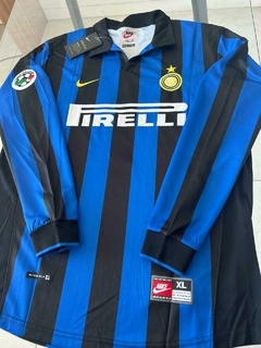 Camiseta Manga Larga Nike Inter Retro Titular Ronaldo 9 1998 1999 - comprar online