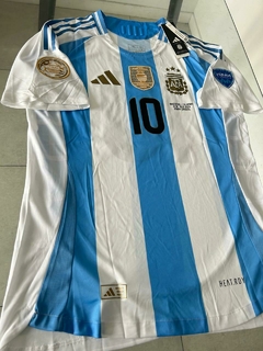 Camiseta adidas Argentina HeatRdy Titular Matchday Final vs. Colombia Messi 10 2024 2025 3 Estrellas Match Parches Copa America en internet