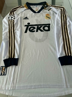 Camiseta Adidas Retro Real Madrid Manga Larga Titular Redondo 6 1998 1999 - comprar online