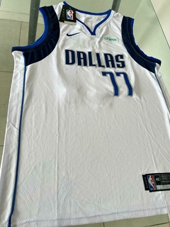 Camiseta NBA Nike Dallas Mavericks Blanca Doncic 77 Musculosa #SALE en internet