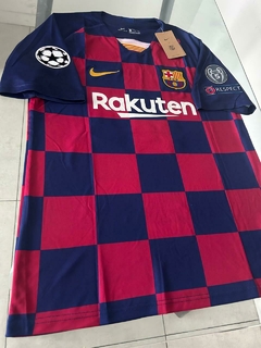 Camiseta Nike Barcelona Retro Messi 10 Titular 2019 2020 UCL - Roda Indumentaria