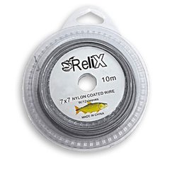 Cable de Acero Inox forrado RELIX 7x7 Rollos de 10 metros anudables Disponible en 10 / 20 / 30 y 40 libras