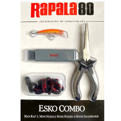 COMBO RAPALA ESKO SEÑUELO AFILADOR Y PINZA RAP80TRO - comprar online