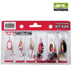 KIT DE 6 CUCHARAS GIRATORIAS N° 2 WATERDOG KIT K2A