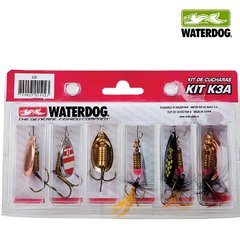 KIT DE 6 CUCHARAS GIRATORIAS N°2 WATERDOG KIT K3A