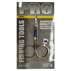 TIJERA POCKET ROCKET GOLD LOOP ARROW & SERRATED 4´´- 10 CM