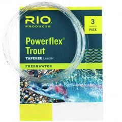 Leader RIO Powerflex Trout - 9ft - ( 3 pack )