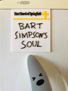 Imán en impresión 3d los simpson bart simpson's soul