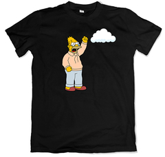 Remera los simpson abuelo simpson gritándole a una nube negra