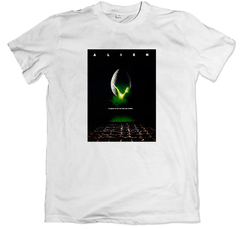 Remera cine poster alien el octavo pasajero blanca