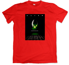 Remera cine poster alien el octavo pasajero roja