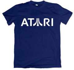 Remera videojuegos clásicos atari 2600 azul marino